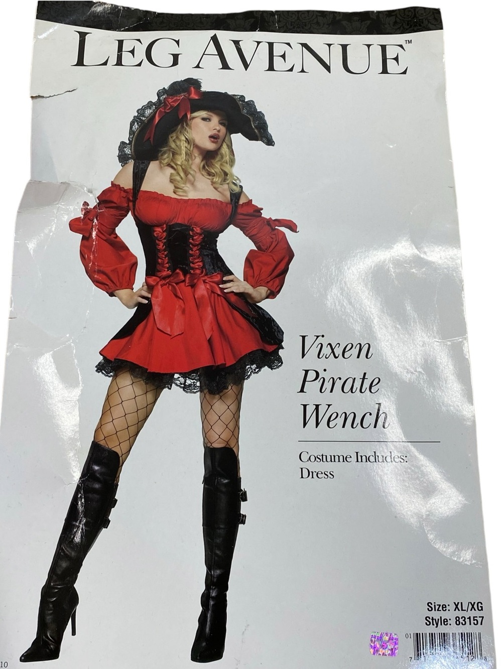 Leg Avenue Vixen Pirate Wench Halloween Costume Dress